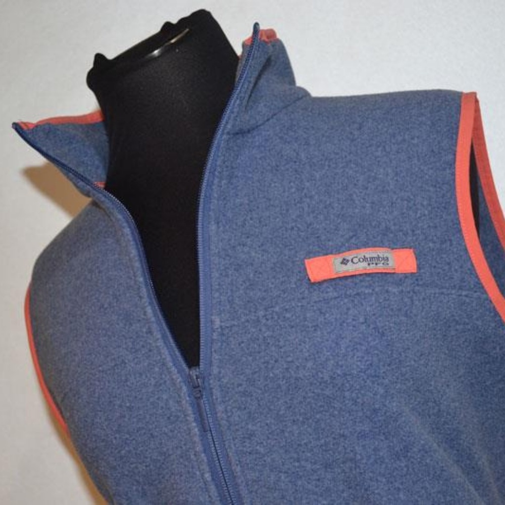 8296 Womens Columbia PFG Fishing Fleece Vest Large